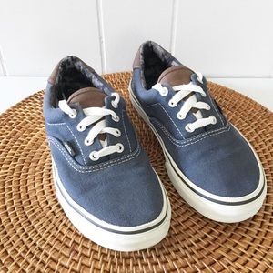 Vans Blue and White Women's Shoes
